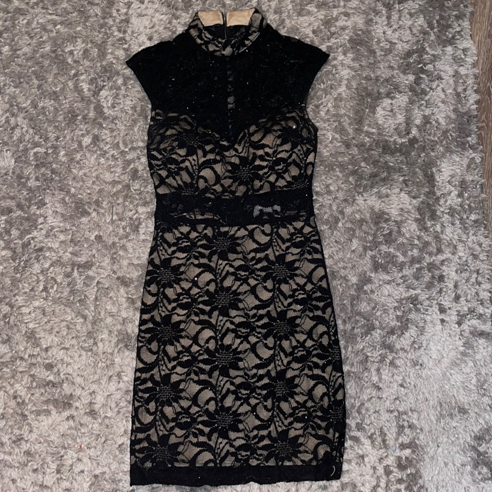 Black and Nude Dress